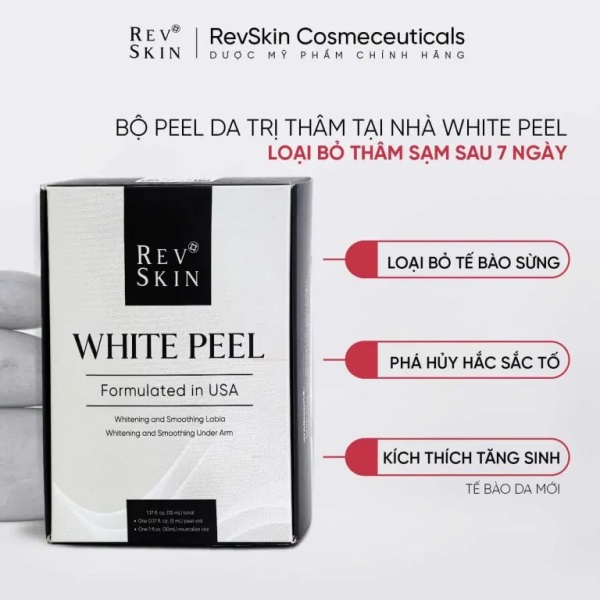 Sản phẩm peel da tại nhà cho vùng da nhạy cảm White Peel Revskin